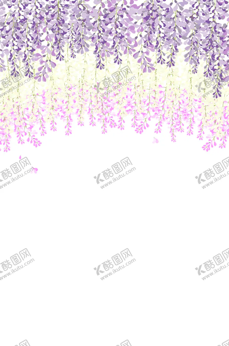 编号：41063509240813525097【酷图网】源文件下载-卡通紫藤花