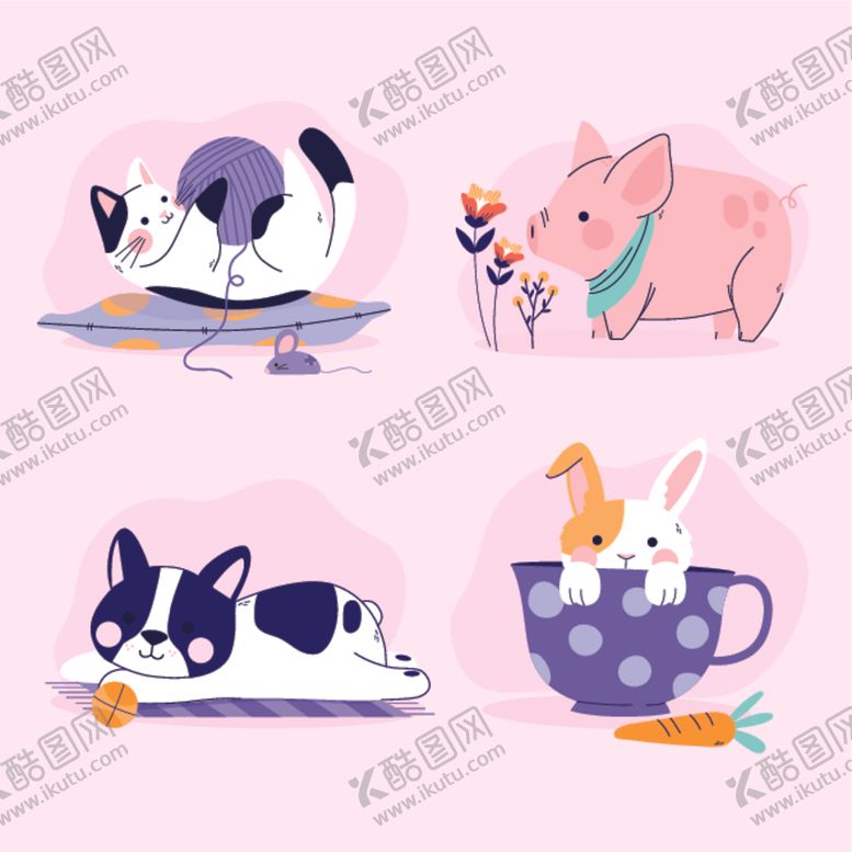 编号：37976504201606048100【酷图网】源文件下载-狗DOG动物卡通