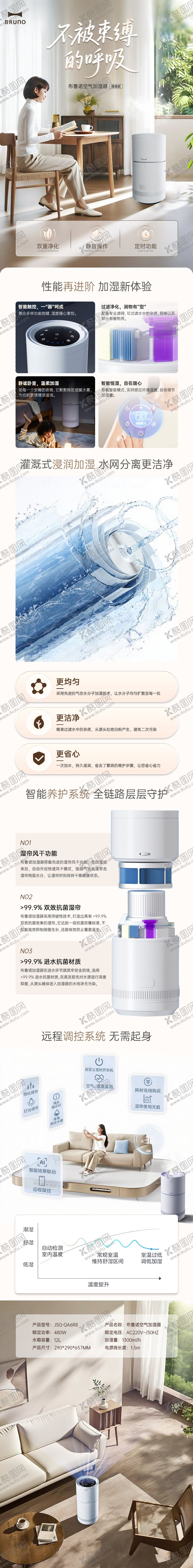 编号：59837508011134464621【酷图网】源文件下载-空气加湿器详情页