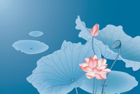 矢量荷花素材