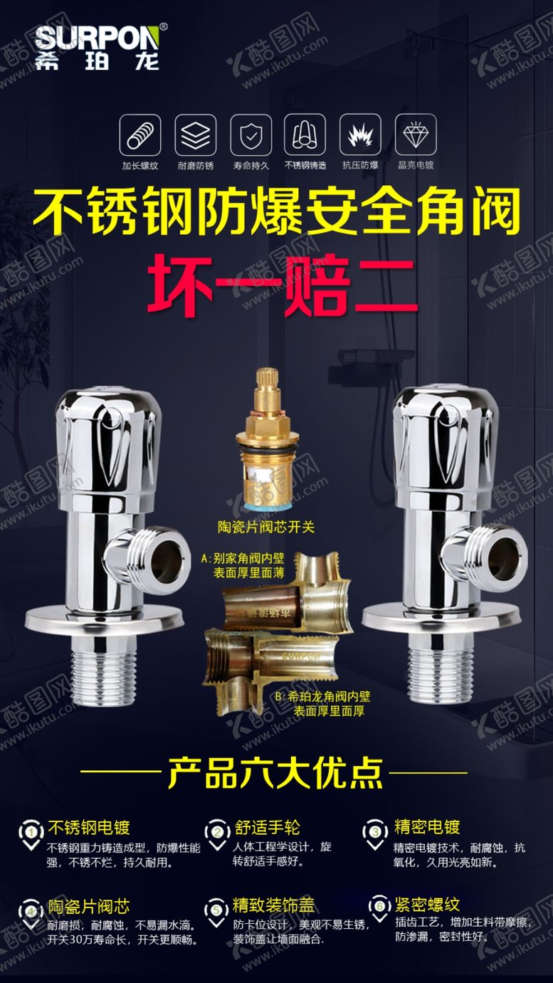编号：79528909201255351077【酷图网】源文件下载-角阀设计卖点