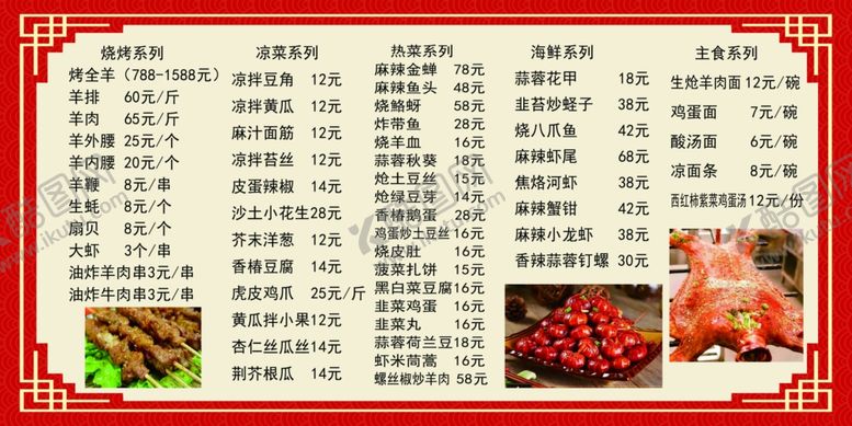 编号：28216409291124491991【酷图网】源文件下载-菜单模板