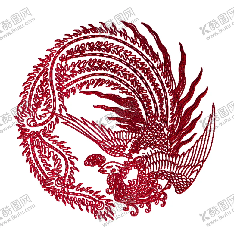 编号：88539904092038318340【酷图网】源文件下载-手绘水彩凤凰