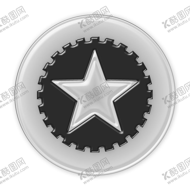 编号：19417810130559179102【酷图网】源文件下载-灰色锯齿边纹塑料半透明金币