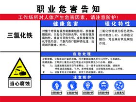 职业危害告知卡