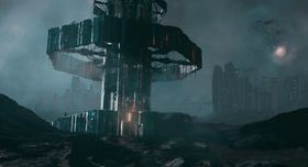 赛博朋克风未来科技插画