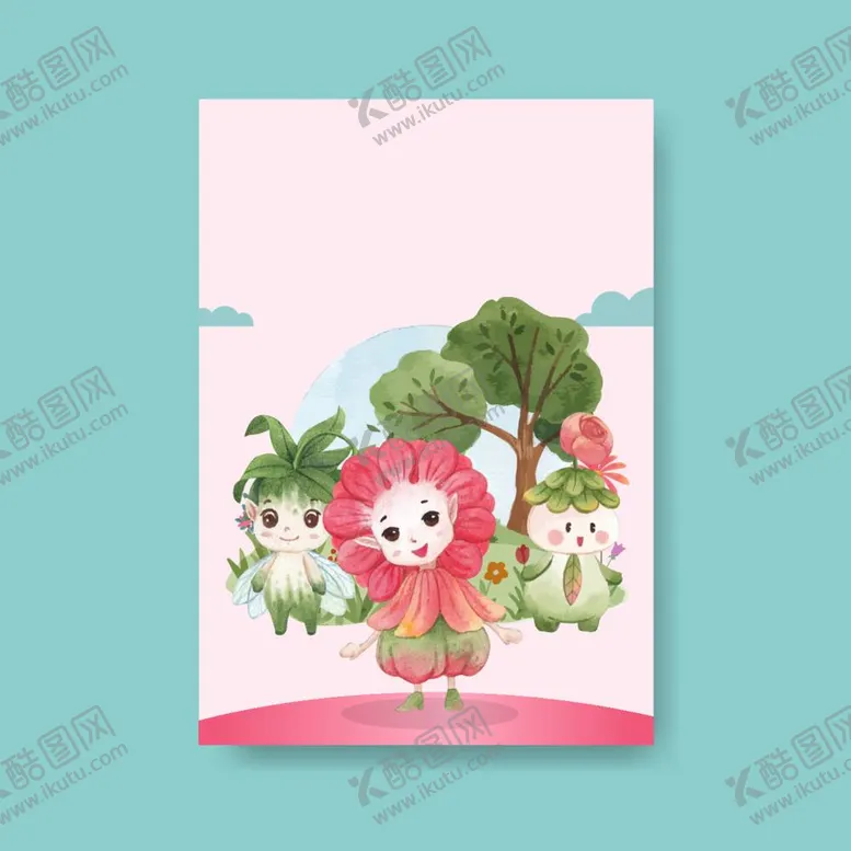 编号：53237612032234085888【酷图网】源文件下载-卡通花仙子背景