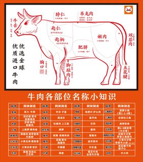 牛肉部位名称牛肉烤肉牛排