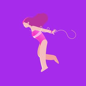 手绘女孩女人漂亮优雅美