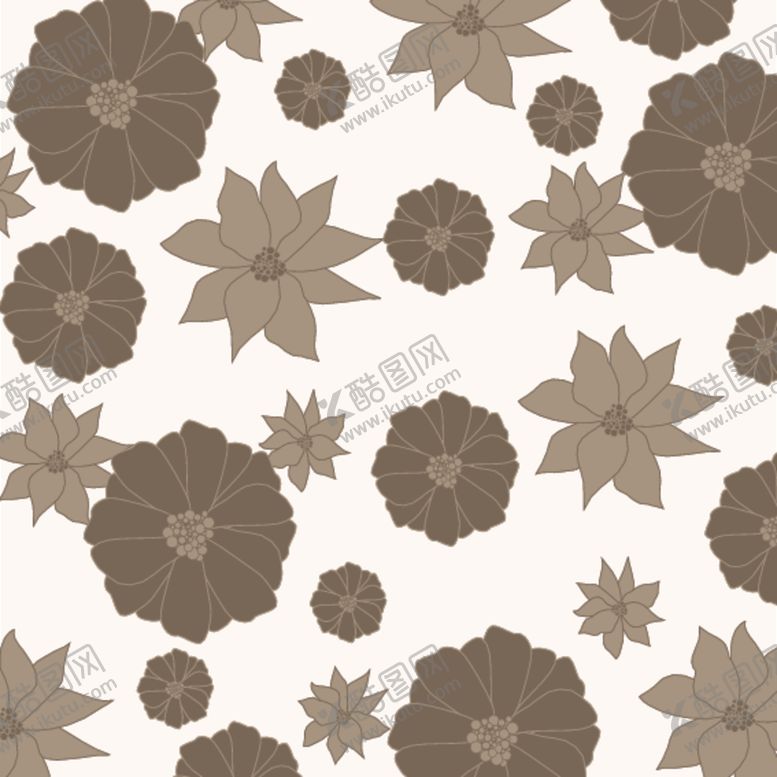 编号：48273209091650174274【酷图网】源文件下载-复古花朵装饰背景