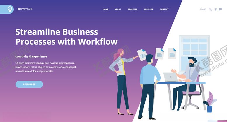 编号：62078510050329052406【酷图网】源文件下载-商务手绘插画