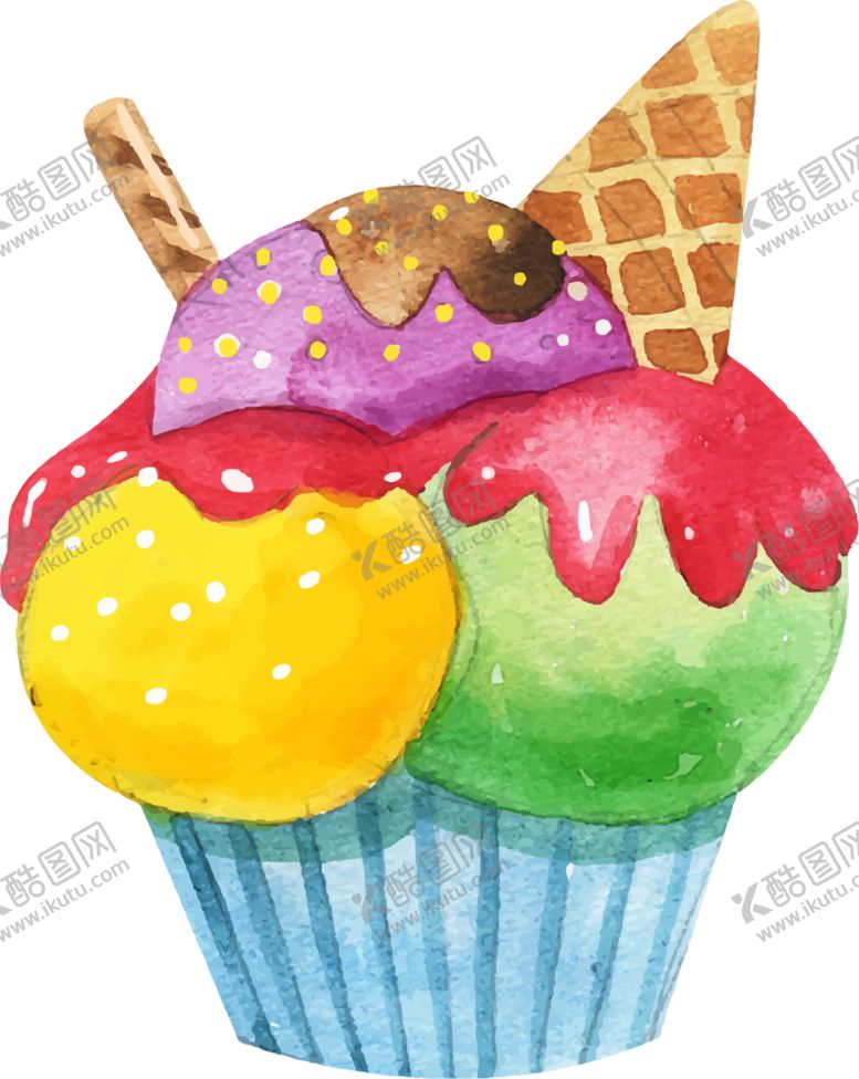 编号：10383109281405257254【酷图网】源文件下载-手绘蛋糕