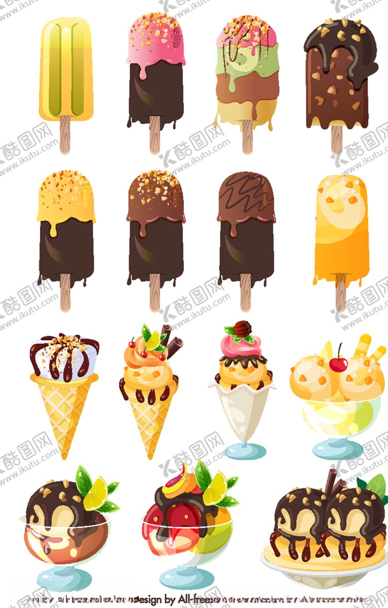 编号：36251109201145208305【酷图网】源文件下载-15款创意雪糕冰淇淋