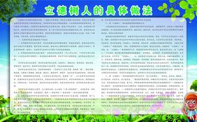 立德树人的具体做法学校学校墙