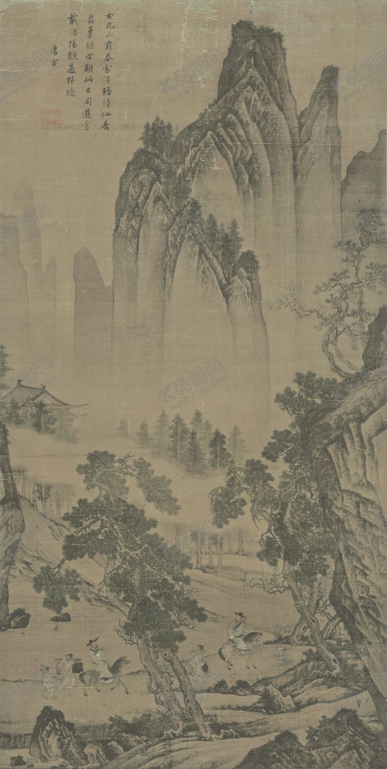 编号：03269109161953097283【酷图网】源文件下载-唐伯虎水墨画 