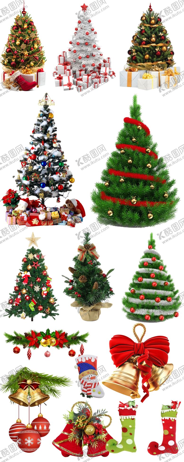 编号：46432109140522078747【酷图网】源文件下载-圣诞树和挂件免抠图片