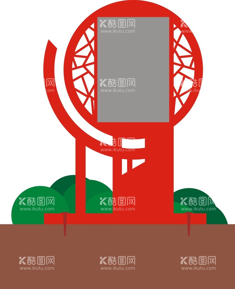 编号：49184410251938262127【酷图网】源文件下载-铁艺牌 雕花圆形