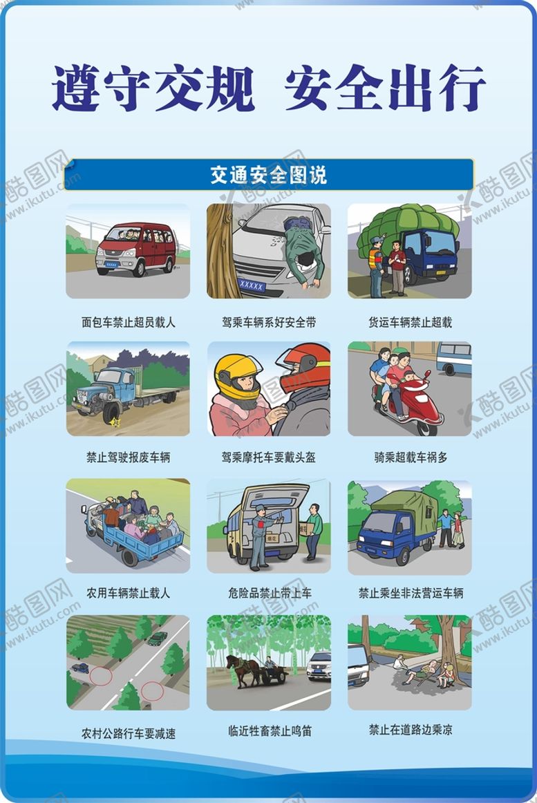 编号：29300410211152013267【酷图网】源文件下载-交通安全知识展板