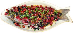 豆辣蒸鲫鱼