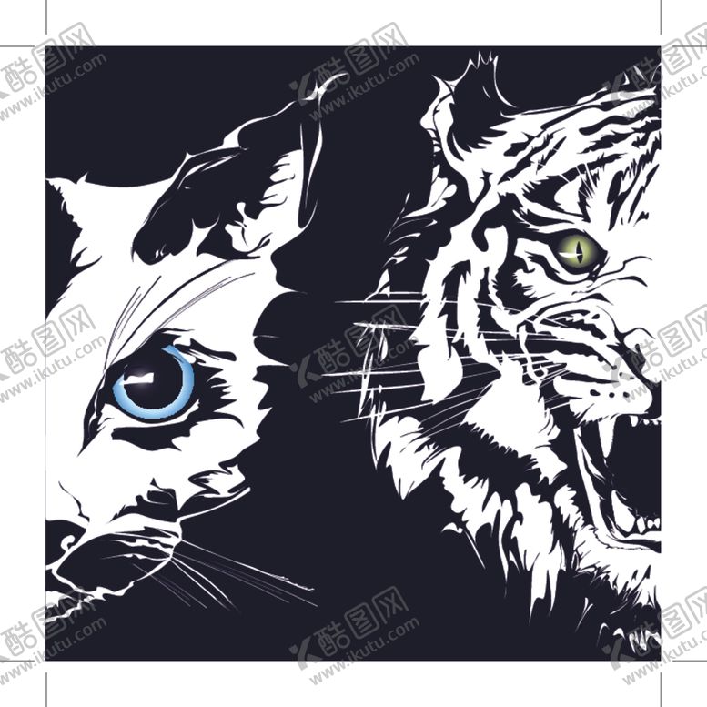 编号：51563910202337191528【酷图网】源文件下载-创意可爱卡通动物头像素材