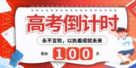 备战高考百天冲刺海报