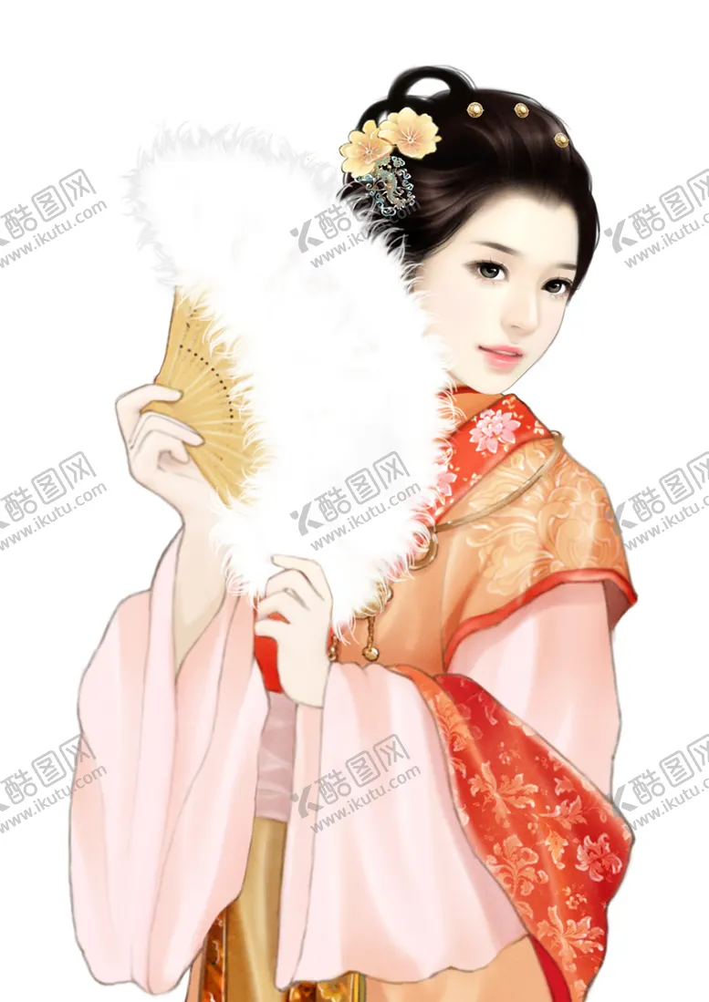 编号：62307401151239037110【酷图网】源文件下载- 古装帅哥美女插画图片