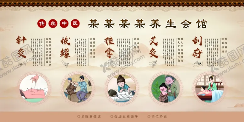 编号：84046202230729025492【酷图网】源文件下载-中医养生挂画展板