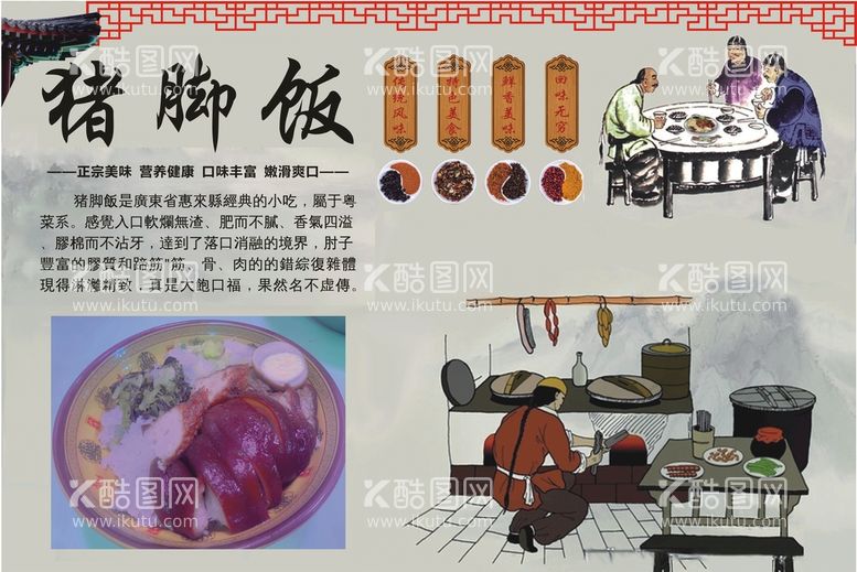 编号：49538610010957351706【酷图网】源文件下载-猪脚饭海报展板设计