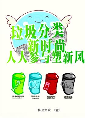 垃圾分类海报新时尚