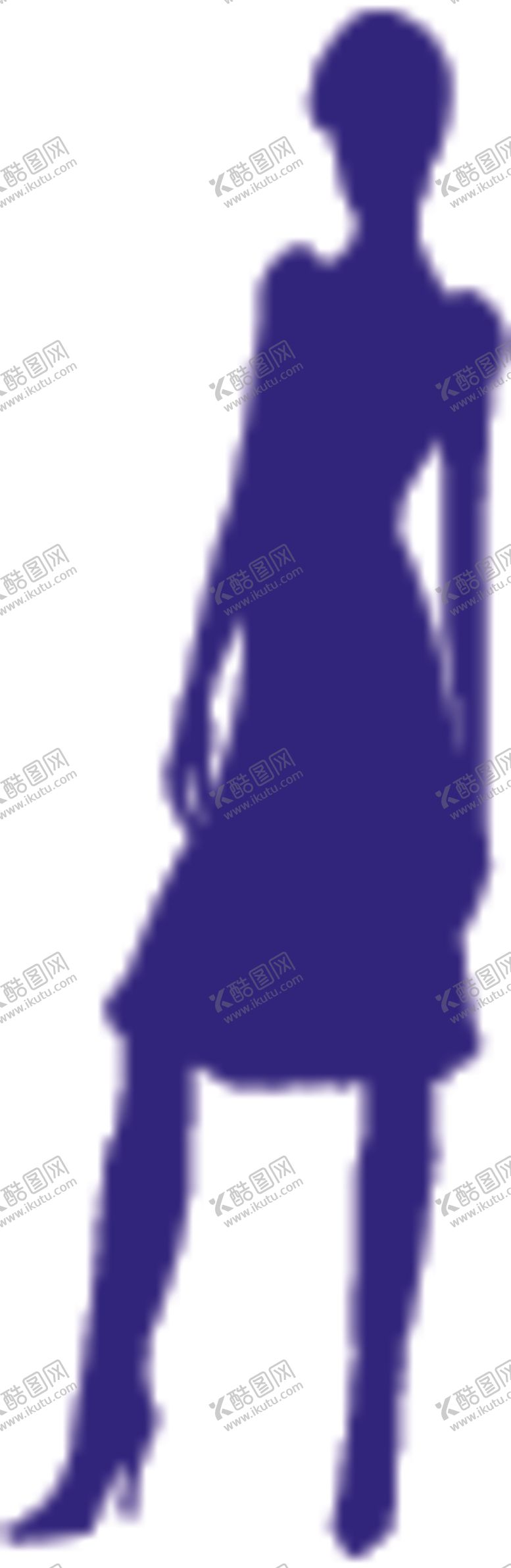 编号：86373104231631463842【酷图网】源文件下载-时尚美女剪影