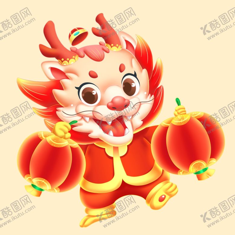 编号：33647312210241372354【酷图网】源文件下载-龙年新春灯笼