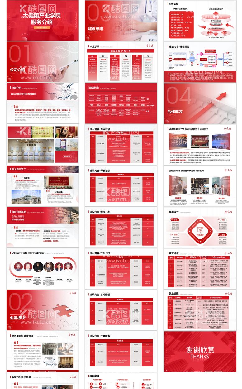 编号：81755912200411579344【酷图网】源文件下载-招商大红色PPT