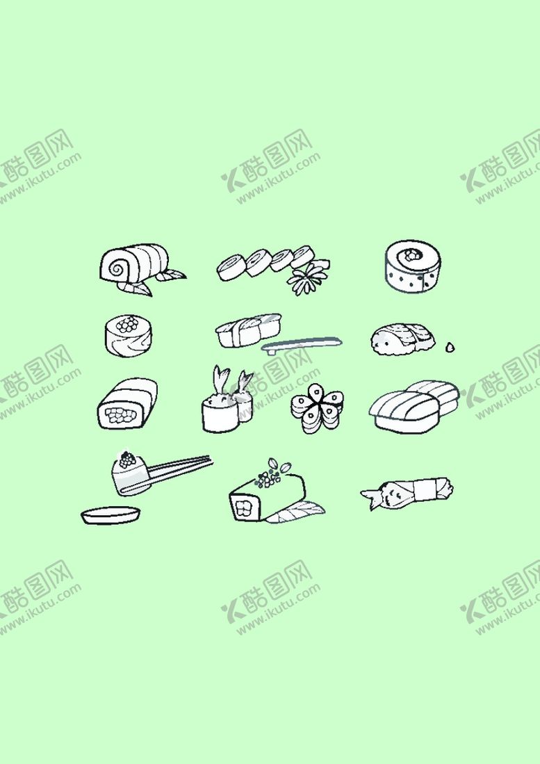 编号：32554701191515482435【酷图网】源文件下载-简笔画食物