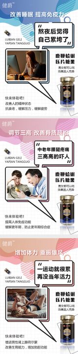 健爵保健品功效系列海报