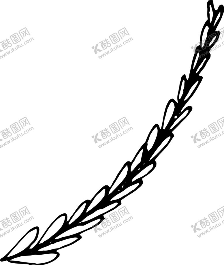 编号：23260010131032163073【酷图网】源文件下载-手绘植物枝干