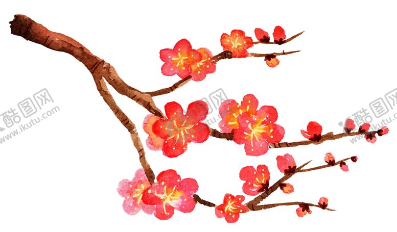 编号：74786709210751249685【酷图网】源文件下载-中国风水墨梅