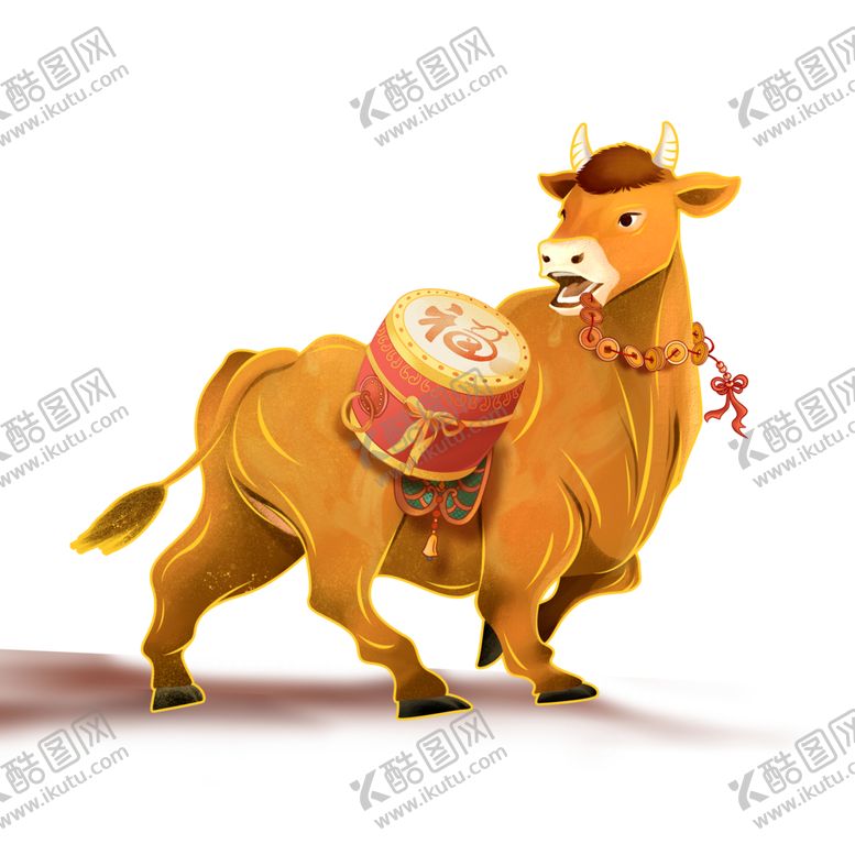 编号：59156704151013046205【酷图网】源文件下载-2021年牛年金牛免抠素材元素