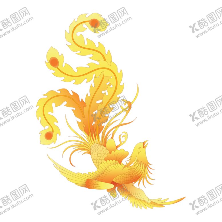 编号：86486205022325191838【酷图网】源文件下载-国潮凤凰插画