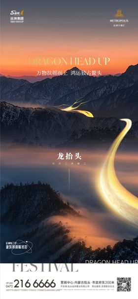 龙抬头地产海报