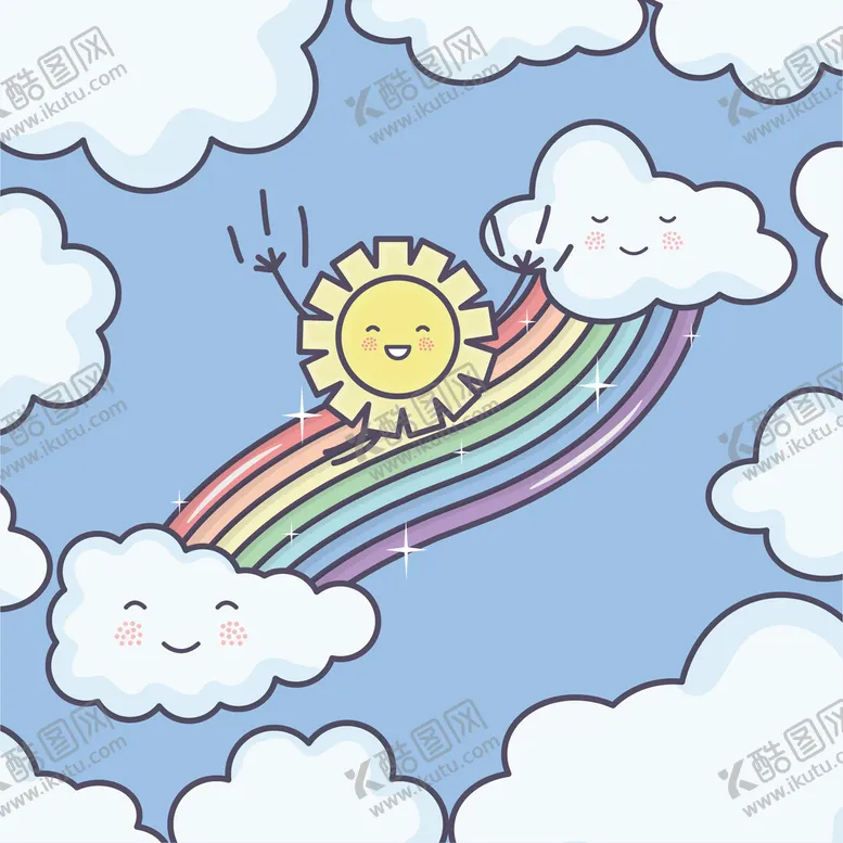 编号：26282101300202503774【酷图网】源文件下载-彩虹背景 