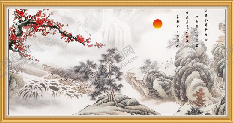 编号：27014110180450018587【酷图网】源文件下载-国画花鸟