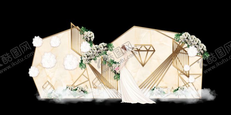 编号：58720709190212353687【酷图网】源文件下载-香槟色婚礼背景设计背景