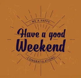创意美好周末艺术字