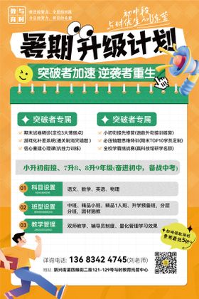 教育培训朋友圈海报