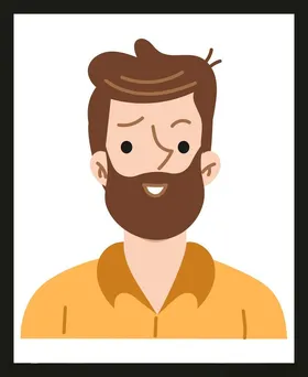 手绘男人男孩动画卡通