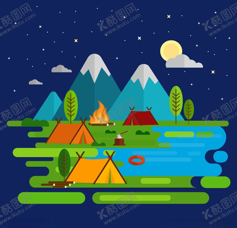 编号：29326310310807482658【酷图网】源文件下载-露营