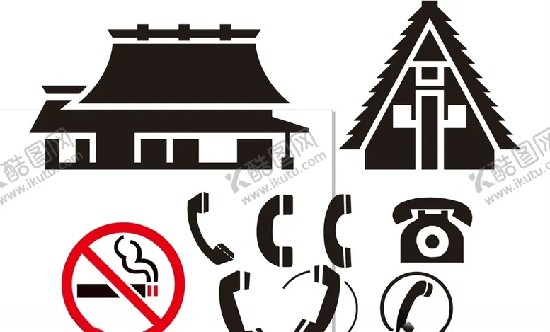 编号：22743706271632217240【酷图网】源文件下载-电话标志LOGO矢量图