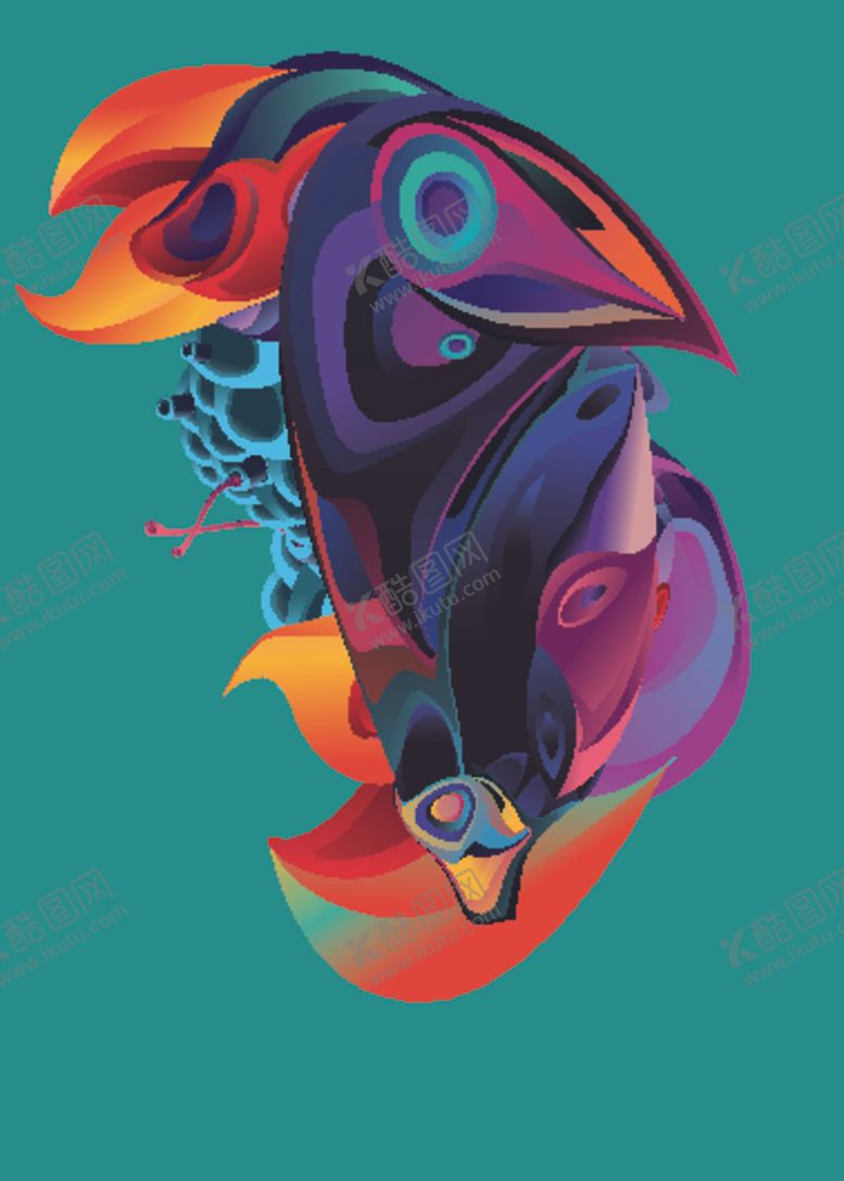 编号：78144910110838091220【酷图网】源文件下载-抽象炫彩液态图案