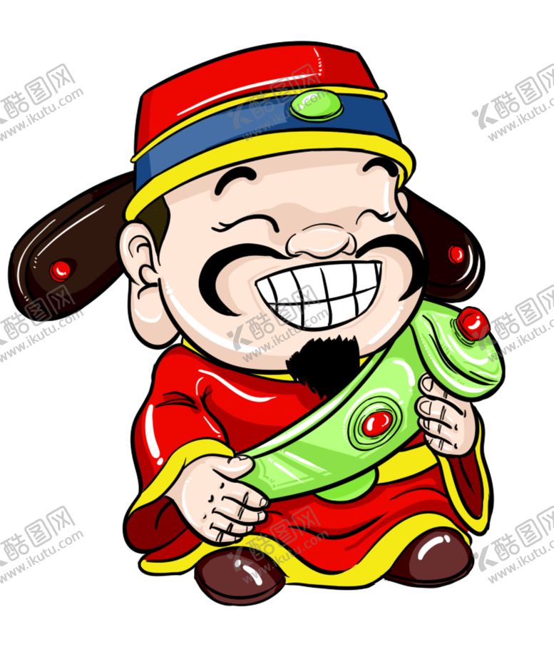 编号：24224404280002351349【酷图网】源文件下载-新年财神拜年PNG素材