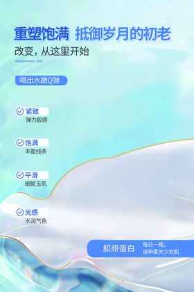 胶原蛋白推广海报